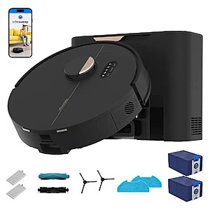 bObsweep - Dustin Robot Vacuum & Mop, Auto-Empty Odor Control Dock with 1 Gal Capacity, Privacy Focused U.S. Software - Plus Version with 8000 Pa Suction $189.99
