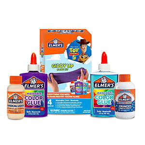 4-Piece Elmer's Toy Story Giddy Up Slime Kit $13.15, 3-Lb Clear Slime Bucket $15.19  + Free Shipping w/ Walmart+ or on $35+