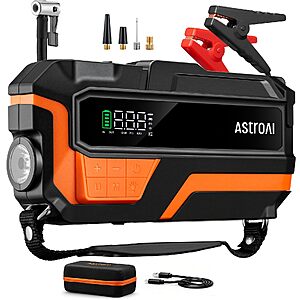 Amazon – AstroAI M10 6000A Jump Starter w/ 150 PSI Air Compressor - $41.99 w/ Code