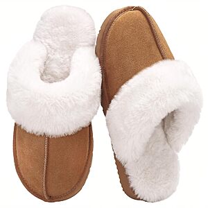 Amazon – OOW Women's Faux-Fur Memory Foam Slippers - $7.99 w/ Code