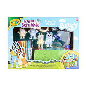 4-Count Crayola Scribble Scrubbie Pets Bluey Poolside Playset w/ 8 Markers $10 + Free Shipping w/ Walmart+ or on $35+