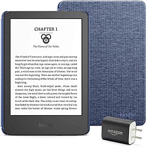 [Prime] Amazon Kindle Essentials Bundle w/ Fabric Cover & 9W Power Adapter (Various) $125.97 + Free Shipping