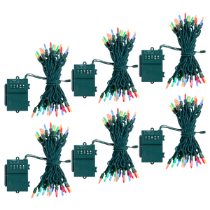 6-Pack: Bethlehem Lights Mini Faceted 17FT Battery LED String Lights w/timer (Multicolor) $19.99 + Free Shipping