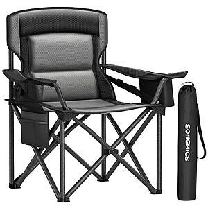 SONGMICS Folding Camping Chair, Max. Load Capacity 451.9 lb $35.1