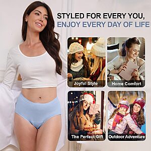 Amazon – BATTEWA Cotton Underwear for Women, 6-Pack - $9.95 w/ Code