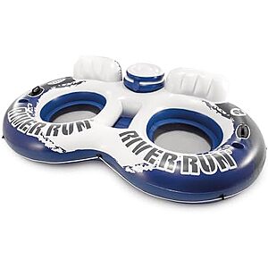 $19.18* | 2-Person Intex River Run 2 Inflatable Floating Lounge w/ Backrests, Cup Holders & Cooler at Amazon