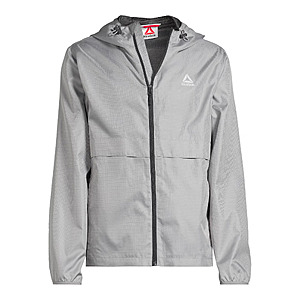 Reebok Men's Windbreaker w/ Attached Hood & Zippered Pockets (Sizes S-3XL) $13.25 + Free Shipping w/ Walmart+ or on $35+