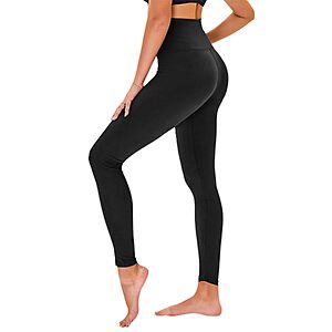 TNNZEET Women's High Waist Tummy Control Ankle Leggings (Black, Size L/XL) $3.47 + Free Shipping w/ Prime or on $35+