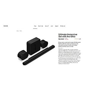 Sonos Ultimate Immersive Set with Arc Ultra $2,446 $2446