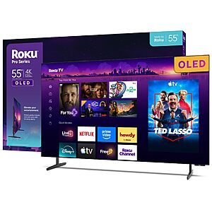 Roku 55-Inch Pro Series Smart TV | 4K OLED 120Hz | 2026 RokuTV $699.99