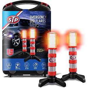 Prime Members: 2-Pack XTREME STP LED Road Flares w/ Foldable Magnetic Base Stand & 3 Alert Modes $11.64 + Free Shipping