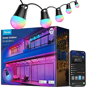 144' Govee RGBICW Outdoor String Lights 2 $120 + Free Shipping