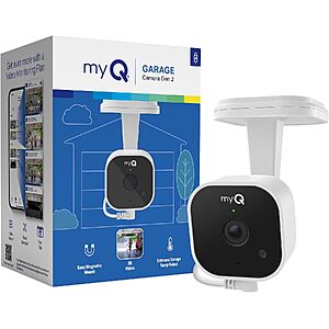 myQ Garage Plug-in Camera Gen 2 – 2K Smart Wi-Fi Garage Camera with Night Vision $28.49