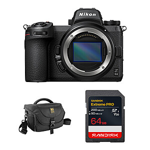 Nikon Z 6II Mirrorless Camera (Body) + 64GB Sandisk Extreme Pro SD Card + Camera Bag $1296.95 + Free Shipping