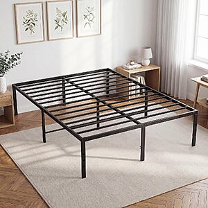 DUMOS 16" Full Metal Platform Bed Frame $42.29 + Free Shipping