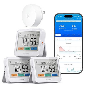 Prime Members: 3-Pack GoveeLife 5-in-1 WiFi Thermometer Hygrometer w/ Gateway $63 + Free Shipping