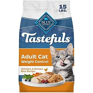 [SnS, AC] $18.80* | 15-lb Blue Buffalo Tastefuls Weight Control Natural Adult Dry Cat Food at Amazon