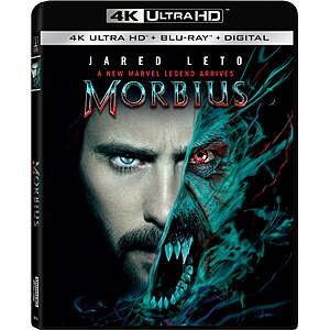 Morbius (4K Ultra HD + Blu-ray) $13.77 Walmart.com