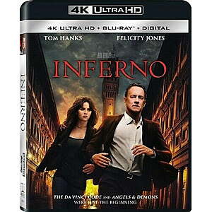 Inferno (4K Ultra HD) + Blu Ray $13.77 Walmart.com