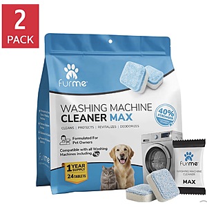 FurMe Washing Machine Cleaner Max 48 Tablets Costco.com $19.99