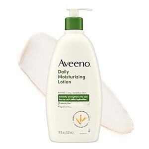[SnS, AC] $6.49* | 18-Oz Aveeno Daily Moisturizing Body Lotion (Fragrance-Free) at Amazon