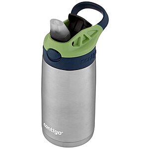 Contigo Kids Stainless Steel Water Bottle with Redesigned AUTOSPOUT Straw, 13 oz, Blueberry & Green Apple, Easy Clean, BPA Free $14.99