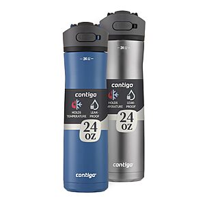 Contigo Ashland Chill 2.0 Water Bottle, Blue Corn, 24oz, 2-Count $34.99