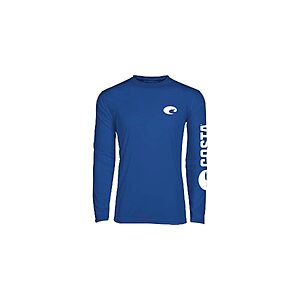 Costa Del Mar Tech Crew Long Sleeve Performance Shirt (Sm - XXL, Royal Blue) $17.50 + Free Shipping w/ Prime or on $35+