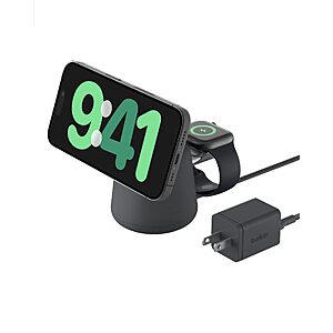Belkin Qi2 15W Wireless Charging Dock, 2 in 1 Fast iPhone Charger $56.99
