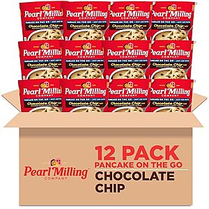 [SnS] $11.37 | 12-Pack 2.11-Oz Pearl Milling Company Pancake Cups (Chocolate Chip) at Amazon (94.7￠ each)