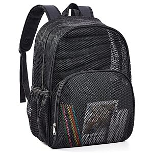 24L Covax Heavy Duty Mesh Sport Backpack w/ 4 Pockets (Black) $9.99 + Free Shipping w/ Prime or on $35+