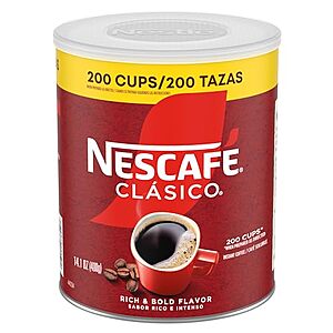 [SnS] $12.81 | 14.1-Oz Nescafe CLASICO Instant Coffee at Amazon