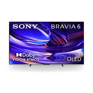 Sony 83 Inch BRAVIA 6 OLED 4K HDR Smart Google TV with Gemini (K-83A60) $2998