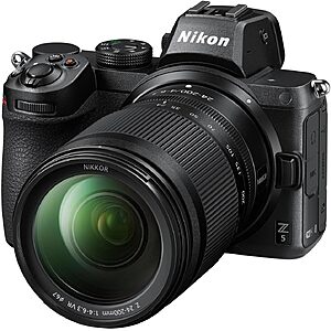 Nikon Z 5 with Telephoto Zoom Lens | Our Most Compact Full-Frame mirrorless Stills/Video Camera with 24-200mm All-in-one Zoom Lens | Nikon USA Model $1696.95