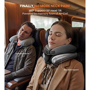 Restnature Neck Pillow for Traveling, Travel Pillows for Airplanes, Adjustable Neck Pillow Airplane Travel Essentials $32.99
