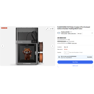 FLASHFORGE Creator 5 Pro $679.2