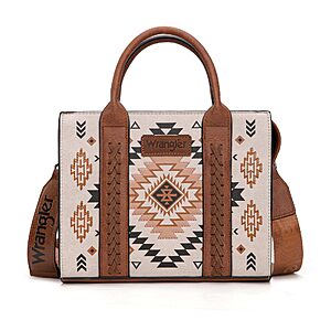 Wrangler Aztec Tote Bag for Women Western Boho Top Handle Satchel Purses and Handbags Gift WG2206-8120STN $29.99