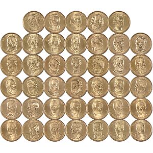 40-Coin Profile Coins & Collectibles 2007-2020 Presidential Dollar Complete Uncirculated Set $99.99 + Free Shipping