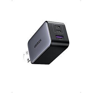 UGREEN Nexode 65W USB C Charger Block, 3-Port Wall Charger Fast Charging $23.99 & More + Free Shiping