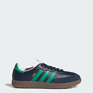adidas men Samba Spikeless Golf Shoes (Night Indigo / Court Green / Cloud White) $52.8