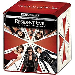 Resident Evil Ultimate SteelBook Collection (4K UHD + Blu-ray + Digital) $114 + Free Shipping