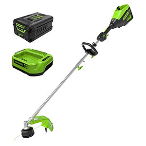 Greenworks 60V 16 in Cordless String Trimmer, 4.0 Ah Battery $119.99 + Free S&H at Amazon