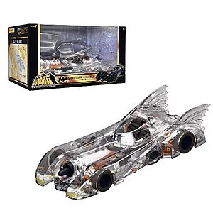 [Prime] Super7 Super Cyborg Batman 1989 Batmobile 13.9" Vehicle Figure (Clear) $133.75 + Free Shipping