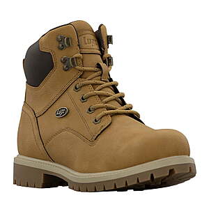 Men's Lugz Bond 6" Round Toe Lace-Up Boot (Tan or Black) $29.99 + Free Shipping w/ Walmart+ or on $35+