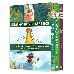 Graphic Novel Classics: The Secret Garden, Anne of Green Gables & Heidi $18.62 + Free Shipping w/ Prime or on $35+