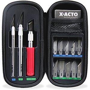 $21.97: X-ACTO Compression Basic Knife Set, 3 Knives, 13 Blades, 17 Count