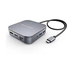 $23.39 | HyperDrive USB-C & Thunderbolt 4 Dual Monitor Dock at Woot!