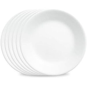 [AC] $13.99 | 6-Count Corelle Vitrelle Salad Appetizer Plate Set (Winter Frost White) & More at Amazon