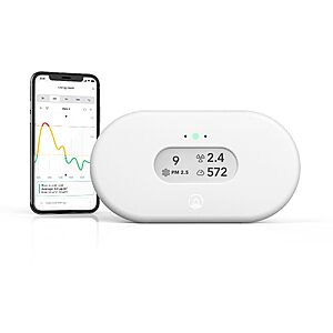 Airthings 2960 View Plus - Radon & Air Quality Monitor (PM, CO2, VOC, Humidity, Temp, Pressure), $265.95