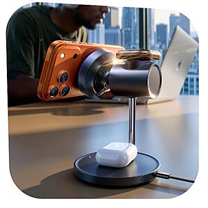 LISEN Qi2.2 25W 3-in-1 Magnetic Wireless Charging Station w/ Smart Cooling Fan & 45W Adapter $36.99 + Free Shipping